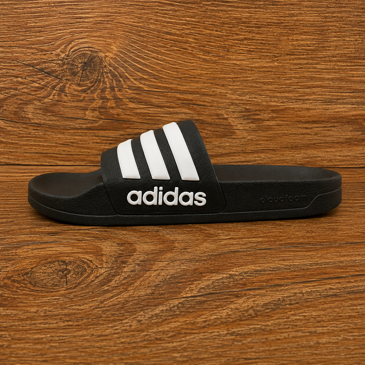 Adidas Adilette Shower Slide Black White