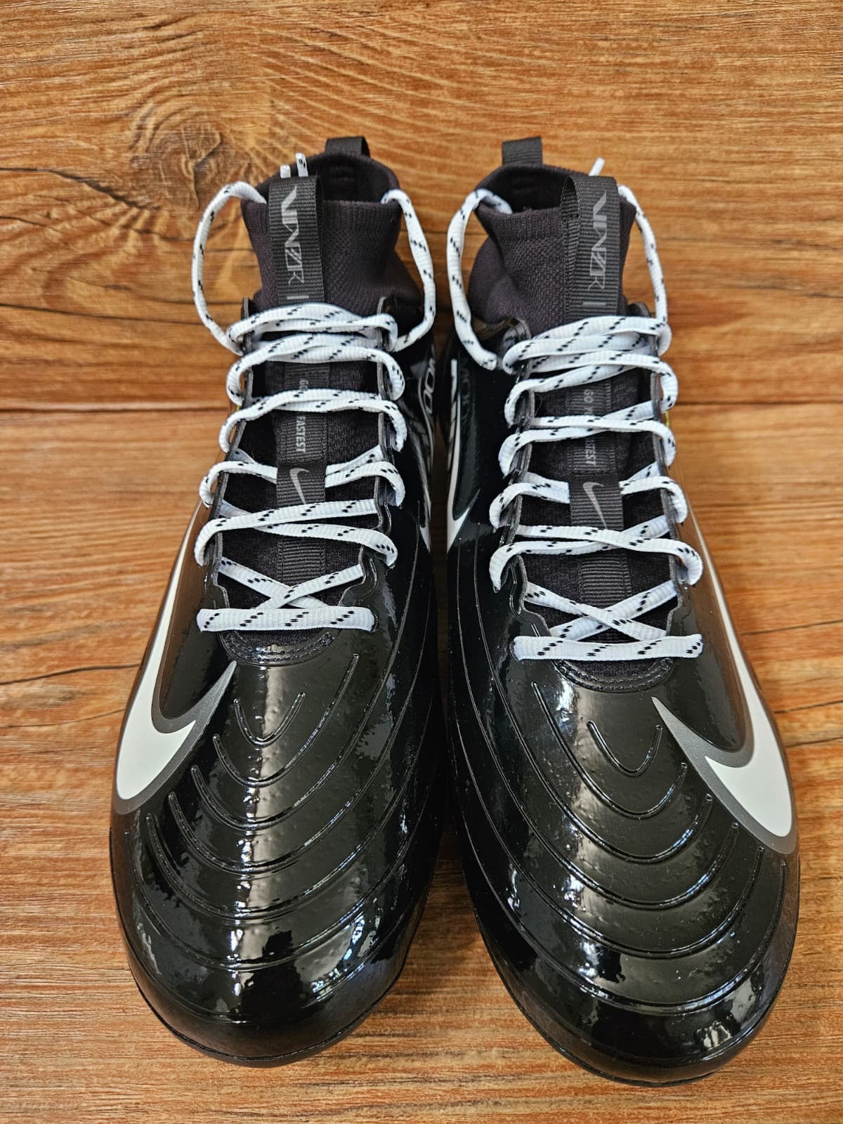 Nike Vapor Pro 1 Black Volt Ice Football Cleats - No Box