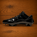 Jordan 11 Low TD Football Cleat Patent Black
