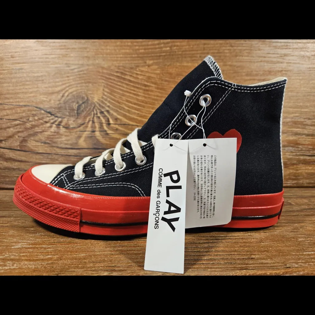 Comme des Garçons Play x Converse Chuck 70 High "Black Red" A01793C