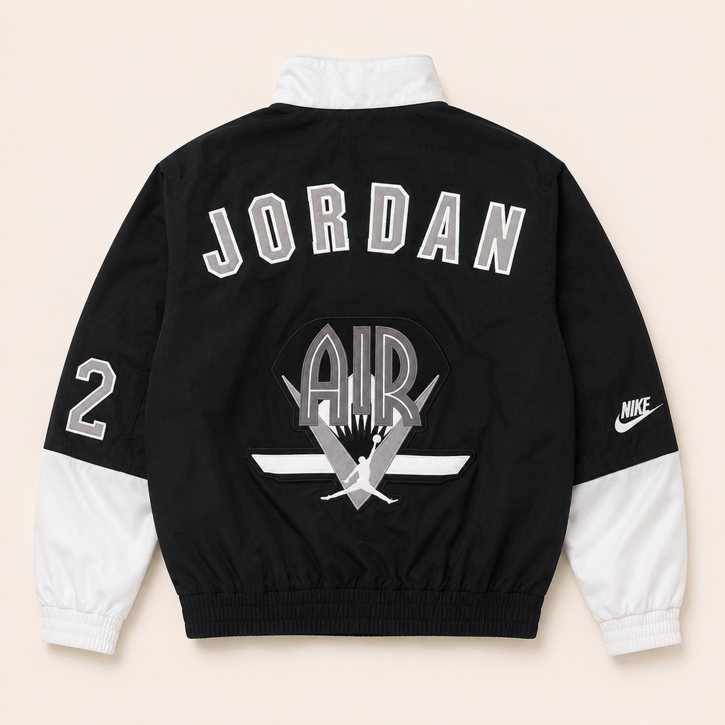 Jordan Legacy AJ9 Flight Nostalgia Jacket Black White