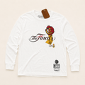 Mitchell & Ness Toronto Raptors 2019 Finals Hug The Trophy Long Sleeve Tee White