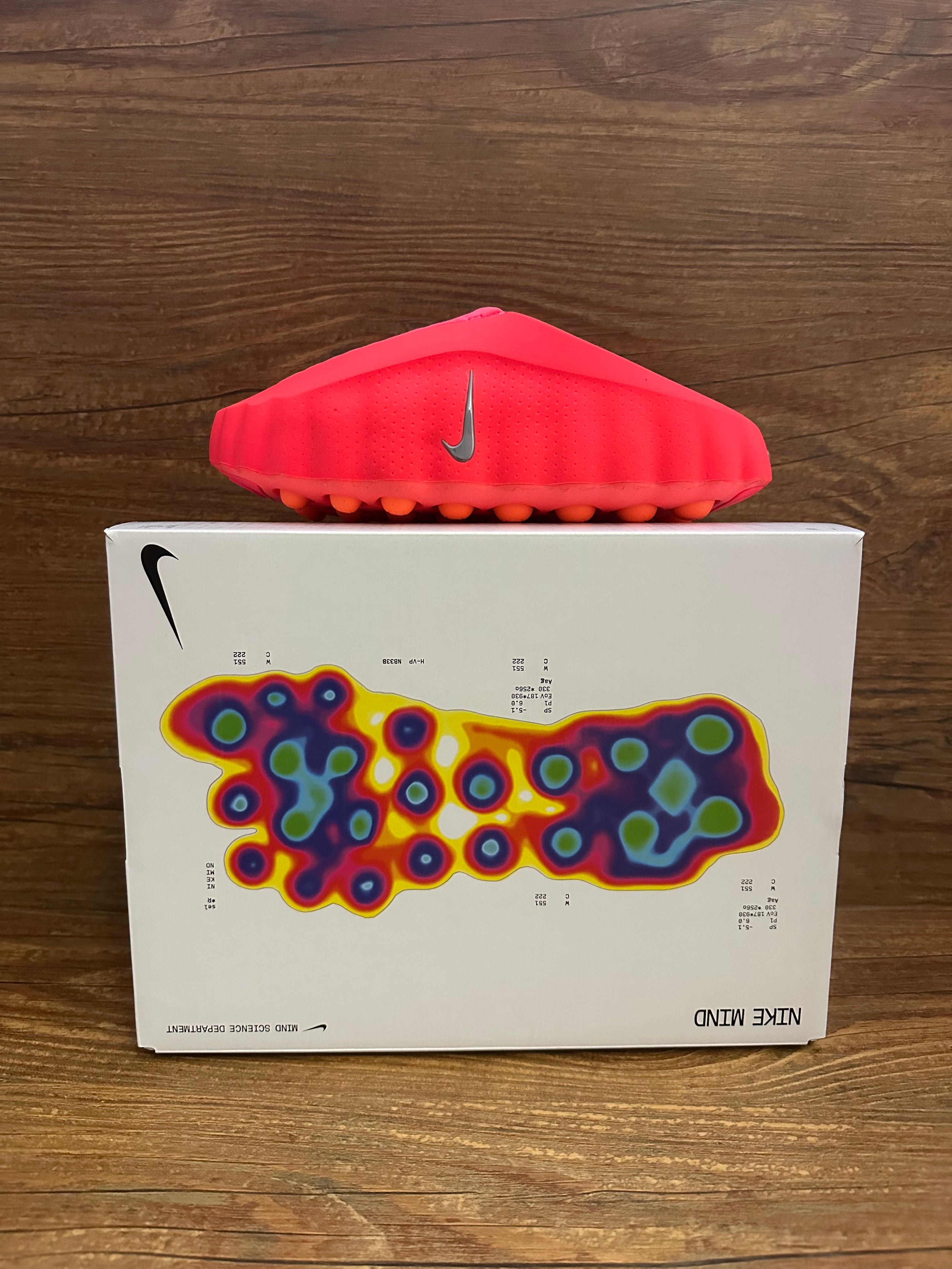 Nike Mind 001 "Solar Red/Hyper Crimson/Black/Chrome"  HQ4307-600 Sz 7M/8.5W