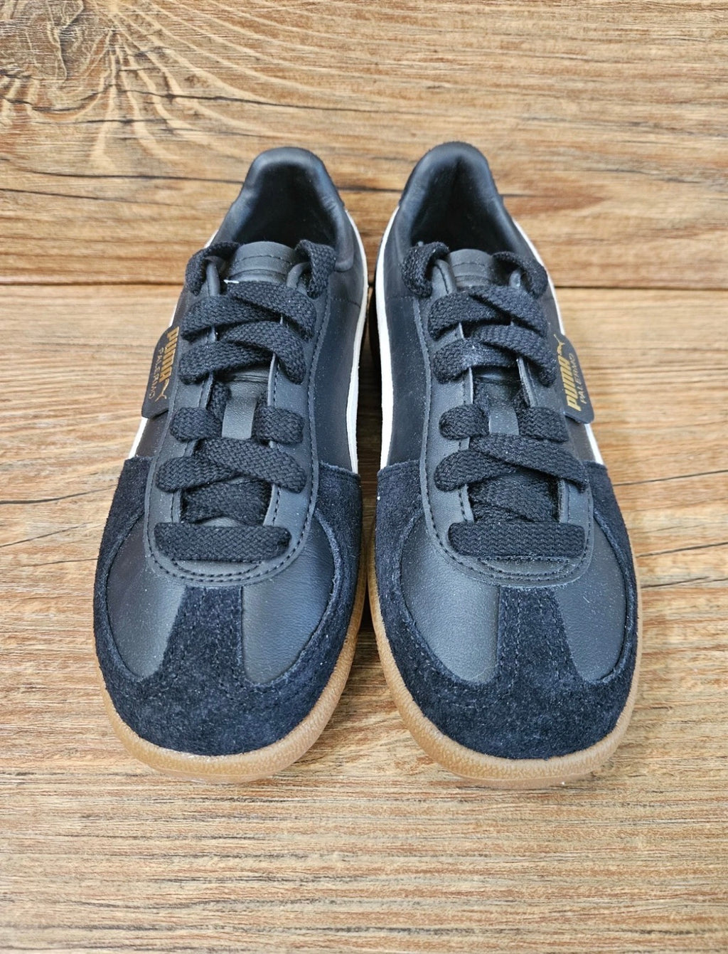 Puma Palermo Leather "Black Feather/Grey Gum" 396464-03
