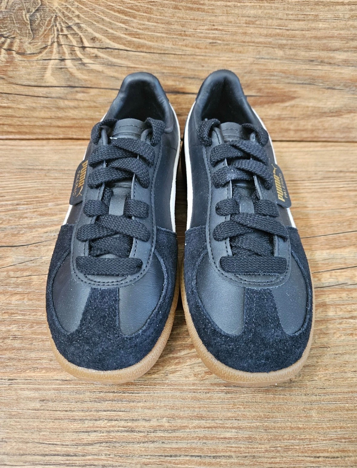 Puma Palermo Leather "Black Feather/Grey Gum" 396464-03