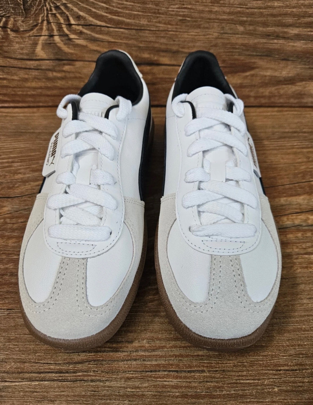 Puma Palermo Leather "White Feather/Grey Gum" 396464-01