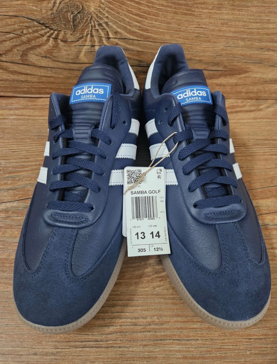 Adidas Samba Spikeless Golf "Night Indigo/Cloud White/Blue Bird" JP8544