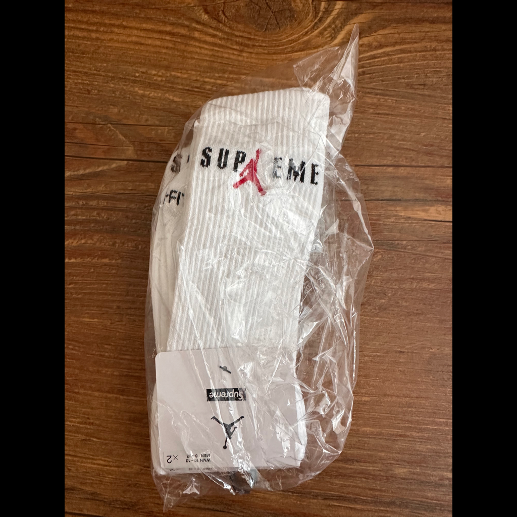Supreme x Jordan Crew Socks M 8-12