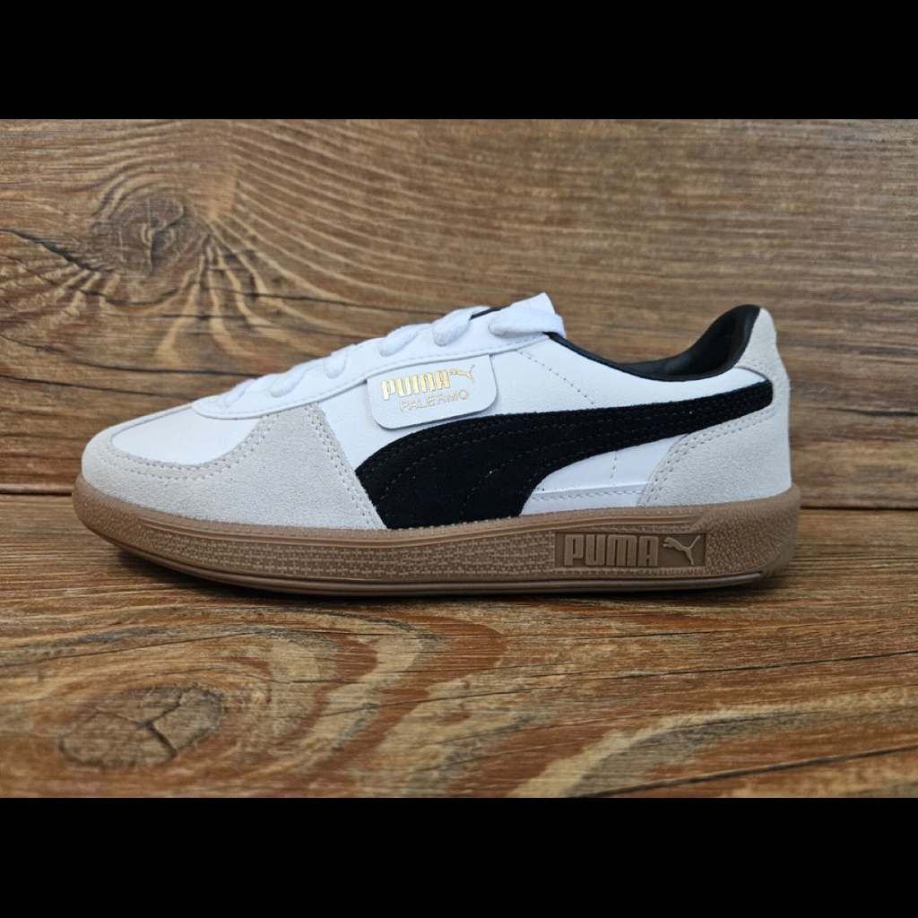 Puma Palermo Leather "White Feather/Grey Gum" 396464-01