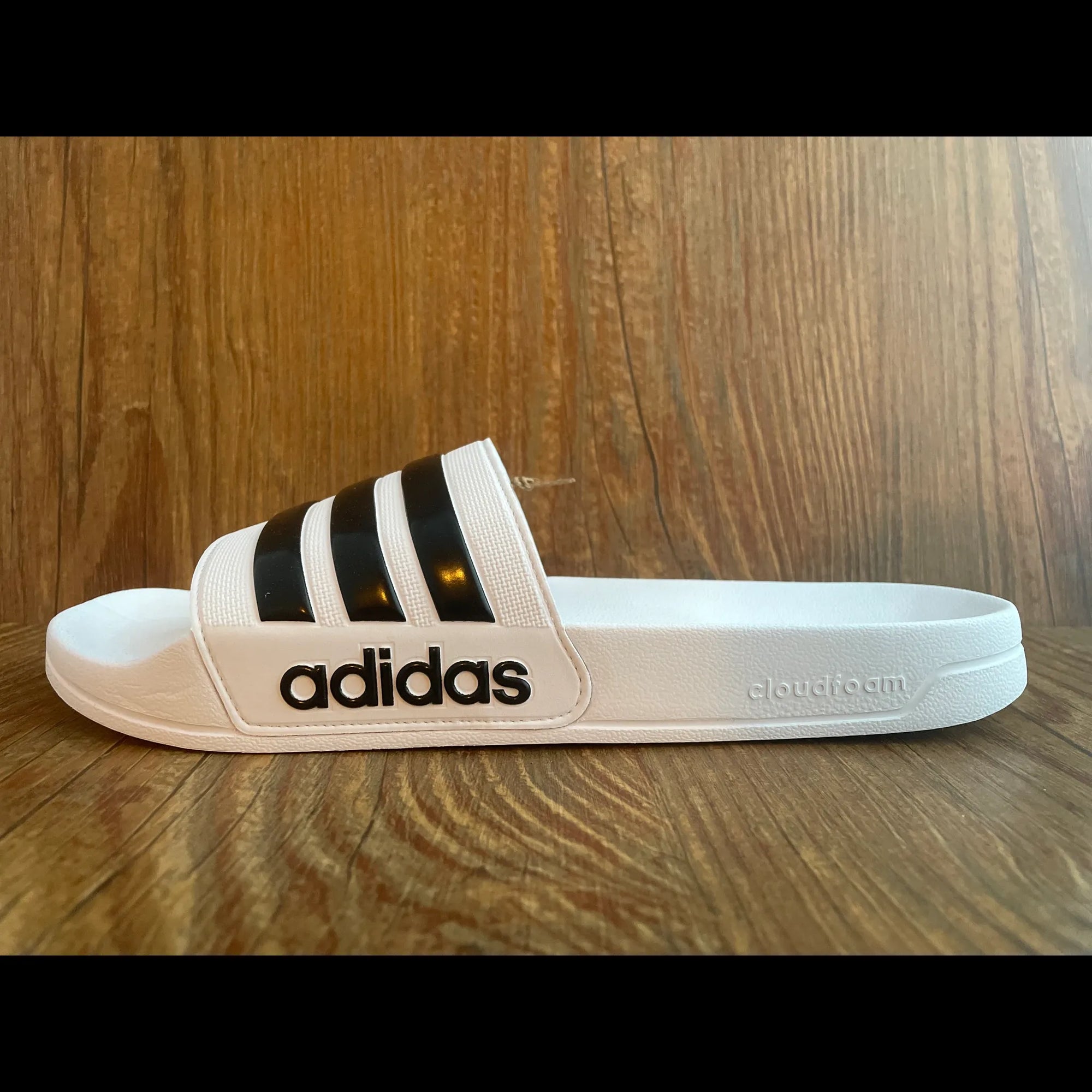 Adidas Adilette Shower Slide "White/Black"